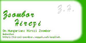 zsombor hirczi business card